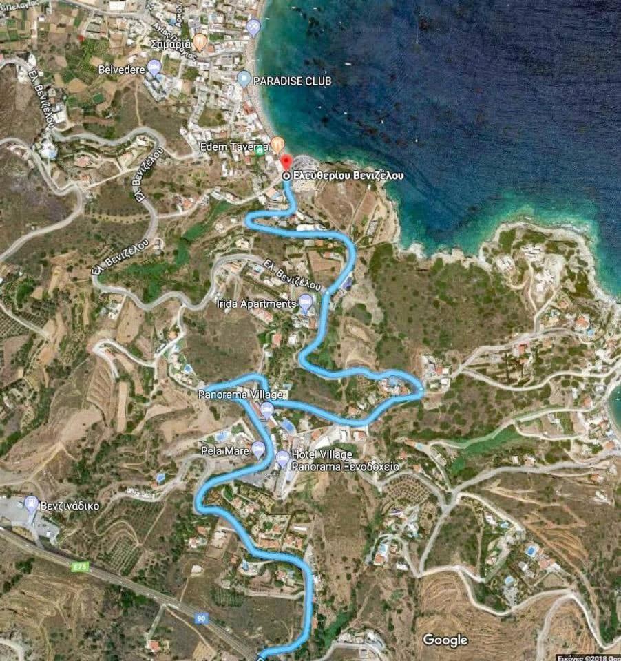 Апартаменты Agia Pelagia Blue Apt With Seaview 50M From Sea Экстерьер фото